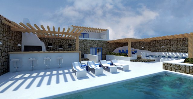 Deluxe Villa Panormos Bay, Mykonos Greece Holiday Rental